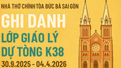THÔNG BÁO KHAI GIẢNG LỚP GIÁO LÝ DỰ TÒNG KHOÁ 38