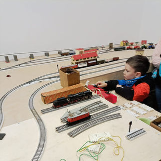 Kleinbahn-Schienen mit Holzbettung von 1948-1952.