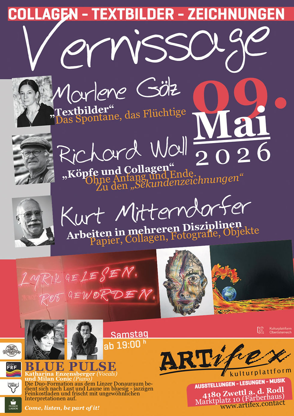 Vernissage Marlene Gölz | Richard Wall | Kurt Mitterndorfer