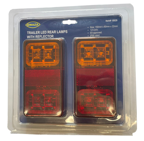 Rear Trailer 3 in 1 12/24v LED Lamp (Pair) | SOS Agricultural Ltd
