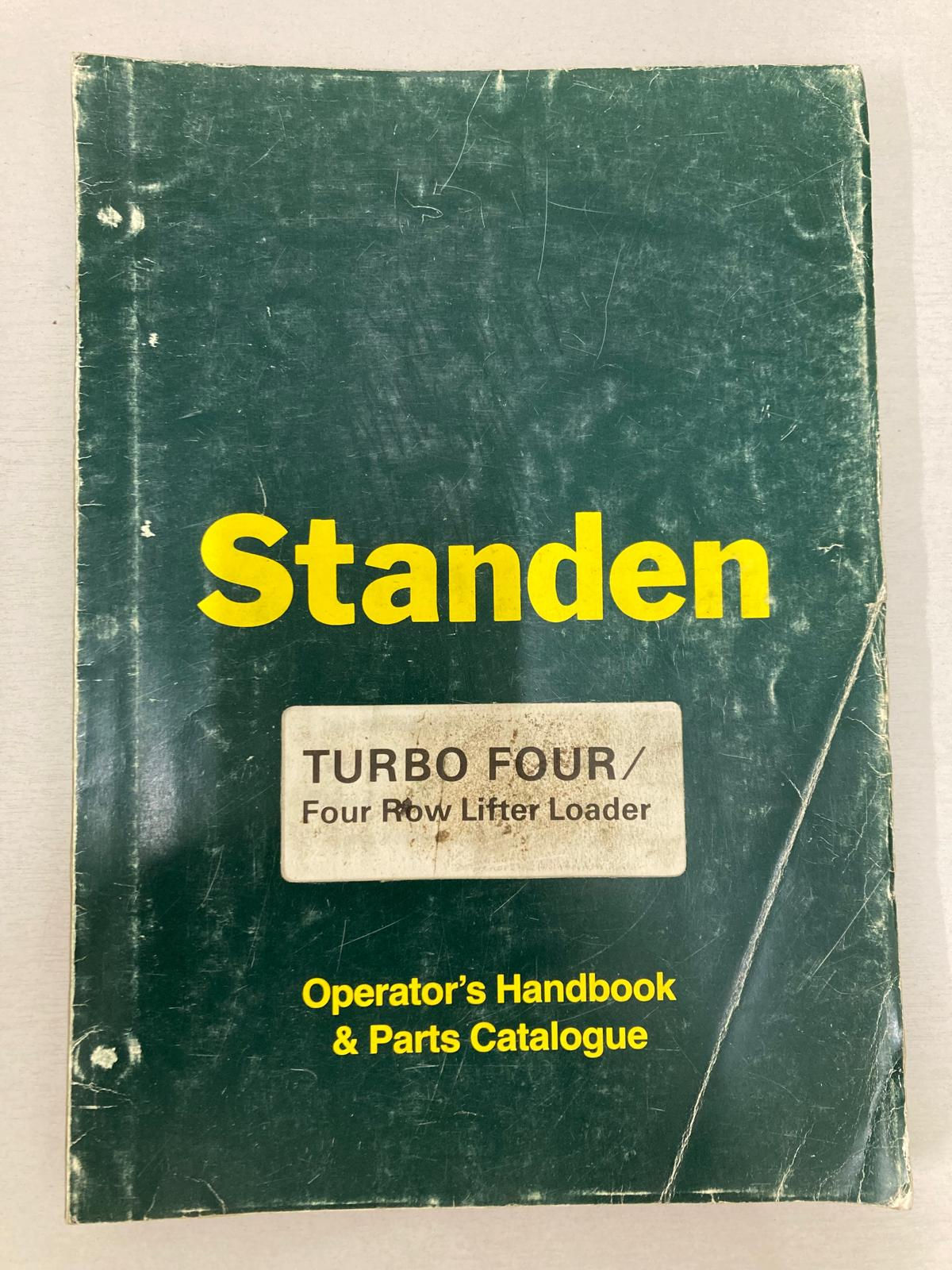 Standen Turbo Four / Four Row Lifter Loader Genuine Operators Manual
