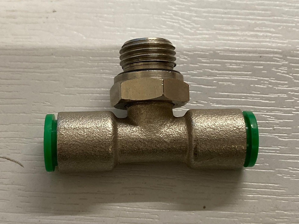 Thumbnail: Swivel Tee Pneumatic Stainless Steel Fitting Push Fitting with BSP Thread