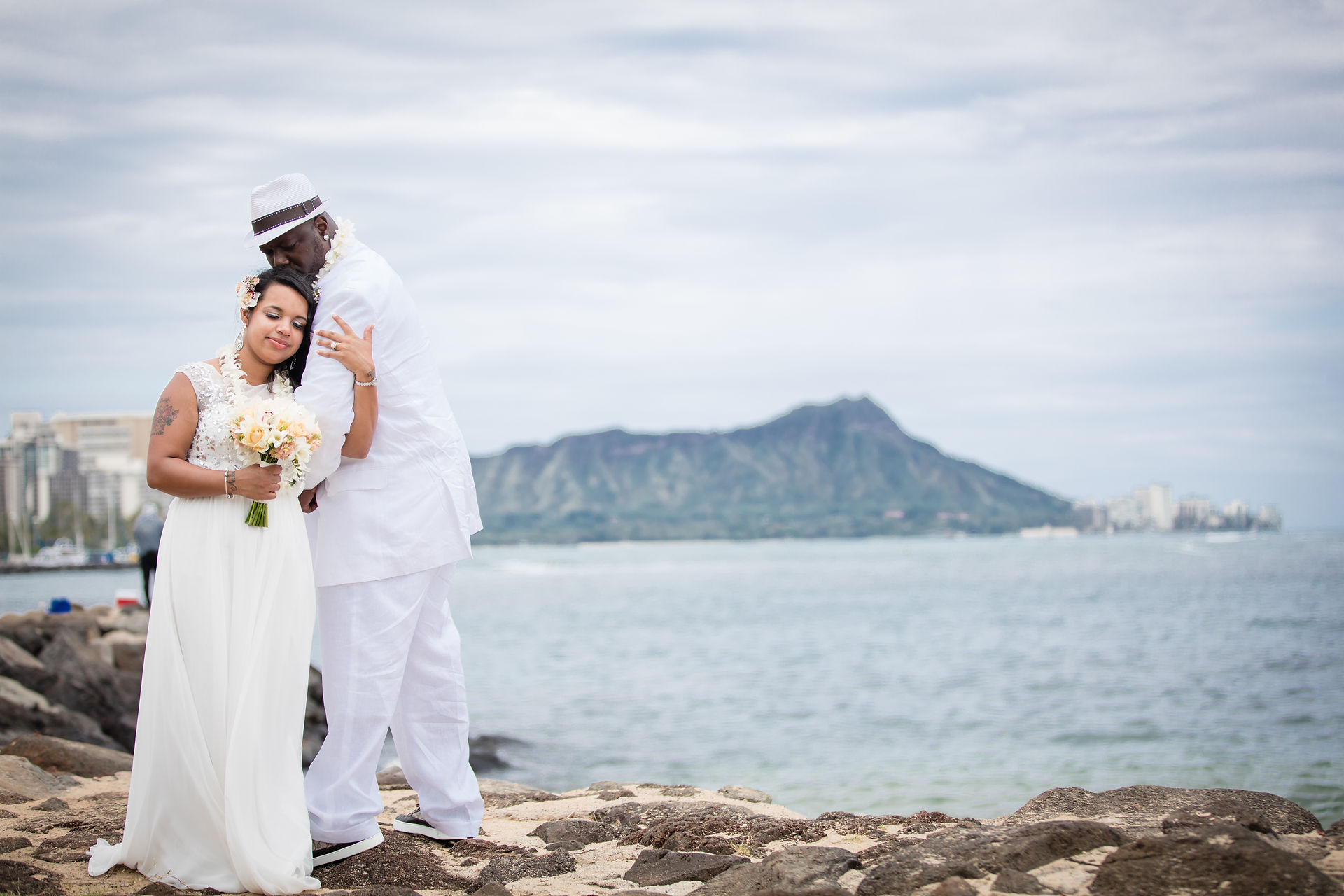 Hawaii Wedding with Diamond Head