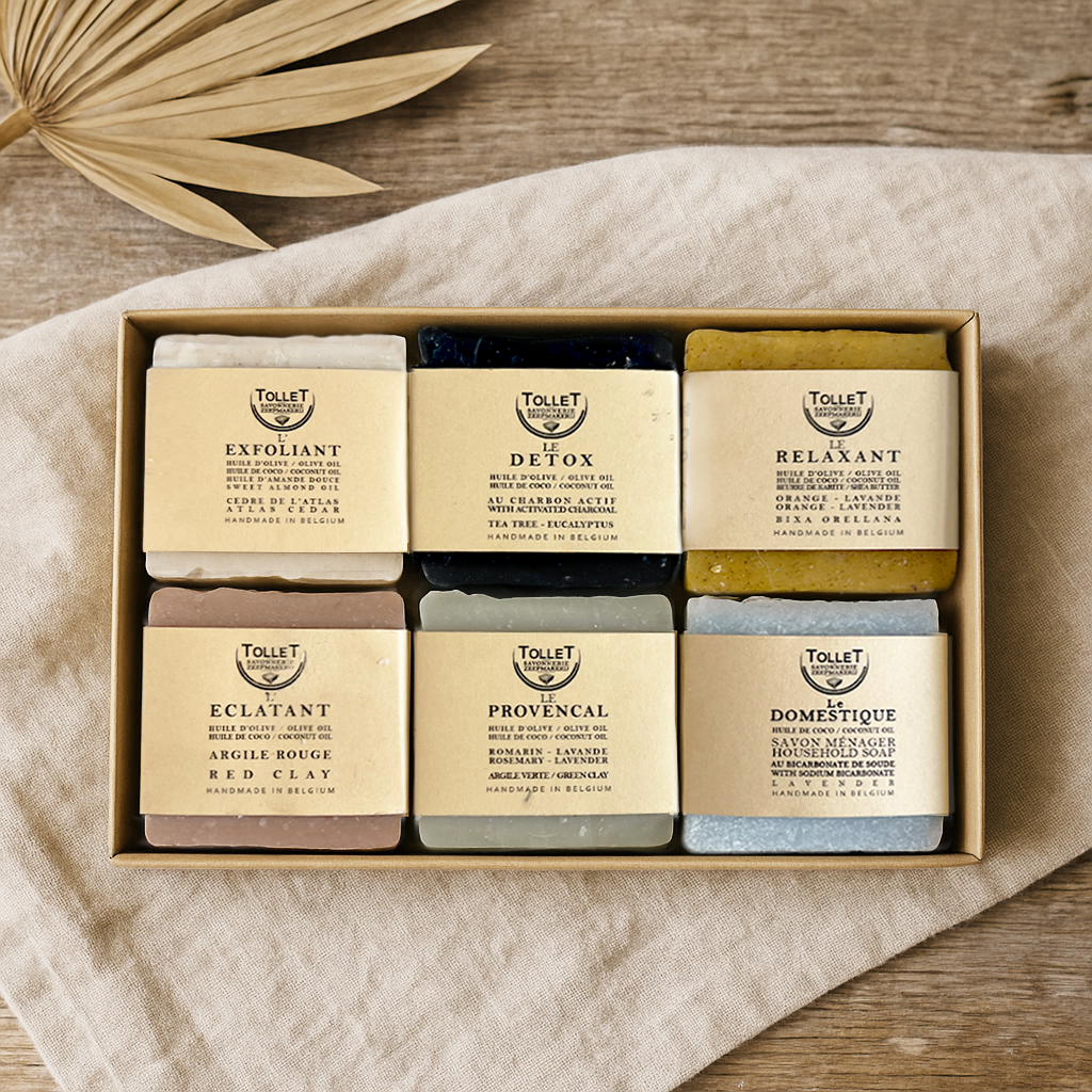 Collection de six savons naturels
