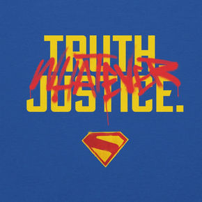 The tagline from the new Supergirl movie: "Truth. Justice. Whatever."