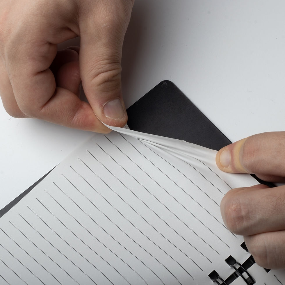 Miniatura: Caderno Plástico com Pauta