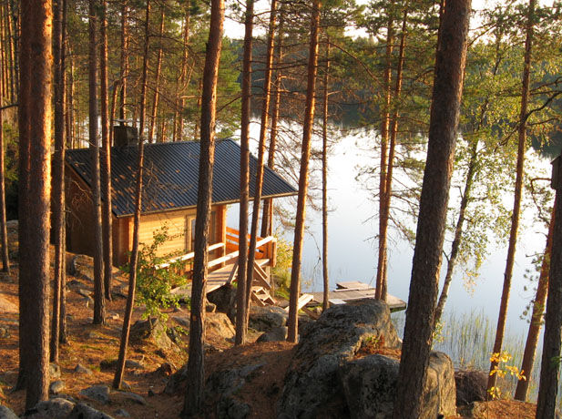 Sauna in riva al lago