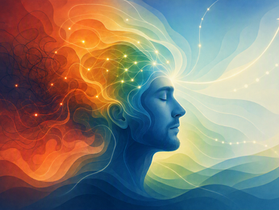 An artistic graphic expressing improved thought, generated by AI