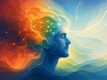 An artistic graphic expressing improved thought, generated by AI