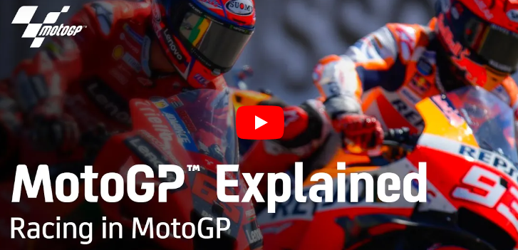thumbnail of a youtube video about motogp
