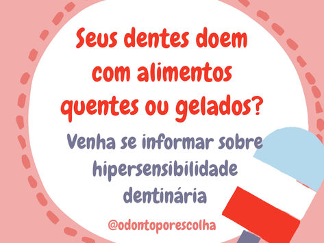 SENSIBILIDADE DENTÁRIA, O QUE É?
