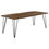 Thumbnail: Neve Live-edge Dining Table with Hairpin Legs Sheesham Grey and Gunmetal