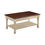 Thumbnail: Rectangular Coffee Table Dark Cherry and Antique White