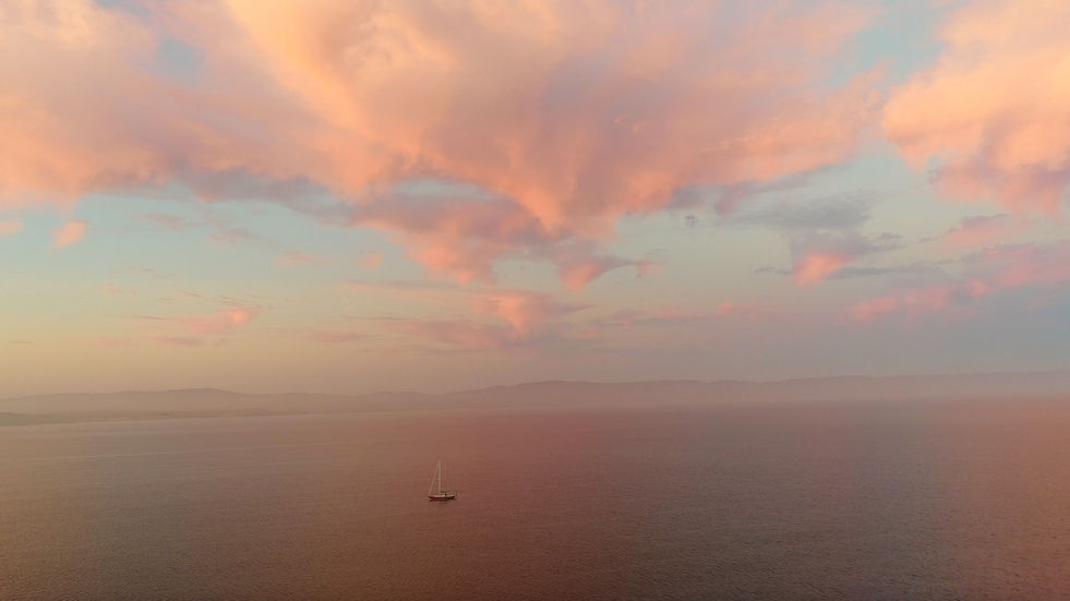 Pink sunset @ Drakes Bay