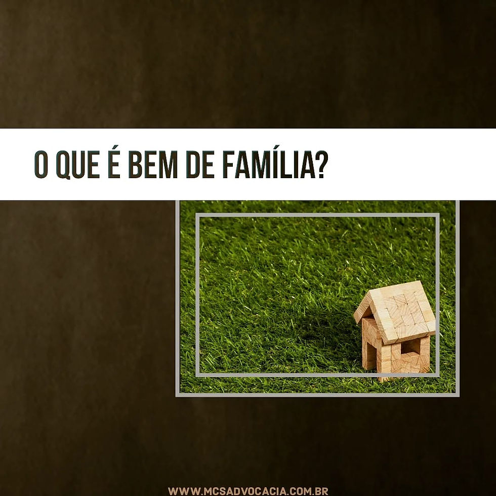 O que é bem de família?