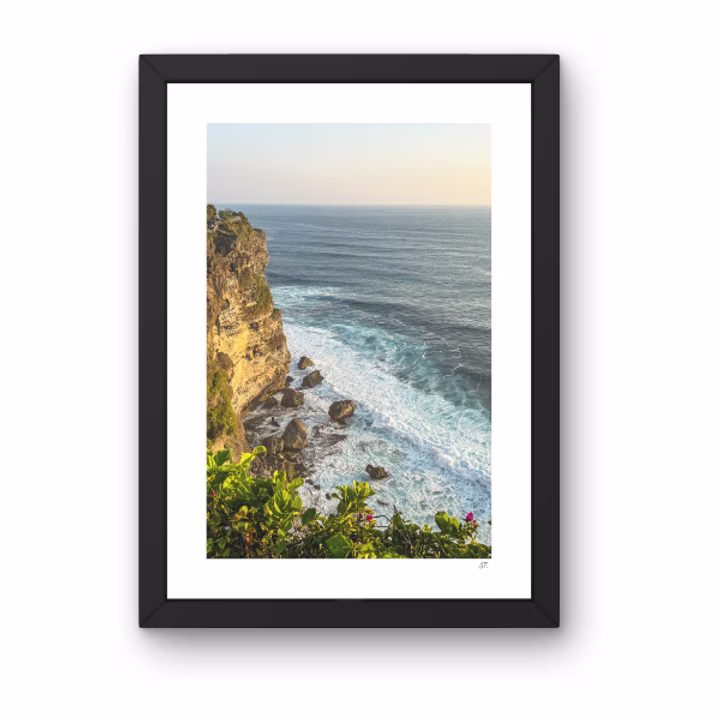 Fotoposter Uluwatu tempel, Bali. Oceaan, zee, kliffen