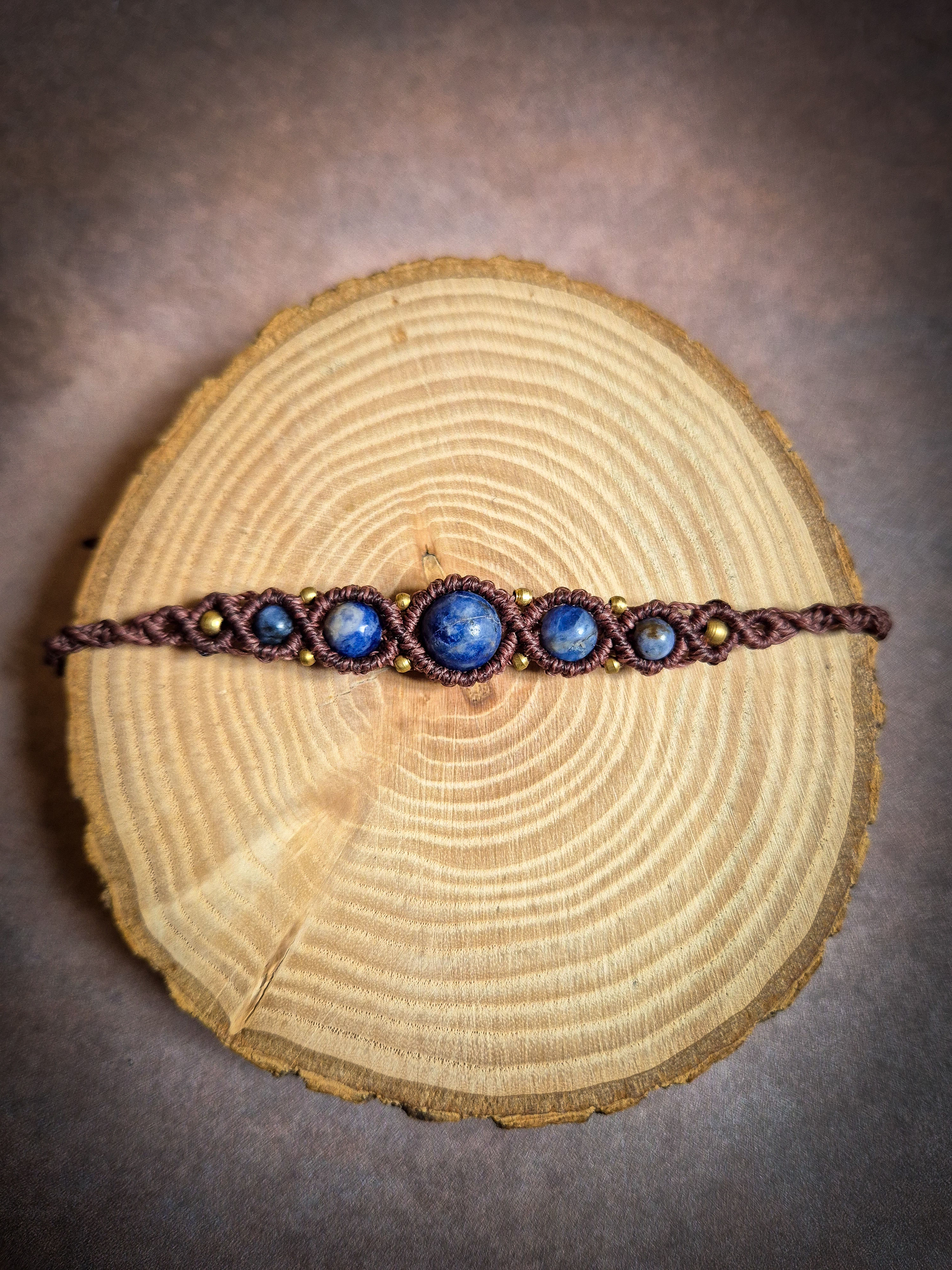 Bracelet marron - sodalite