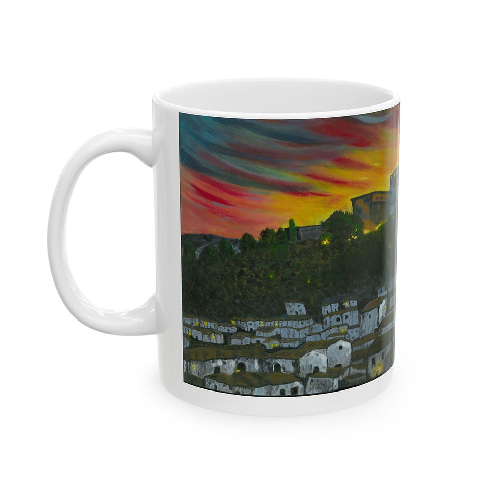 Thumbnail: Fire Over Monda Ceramic Mug