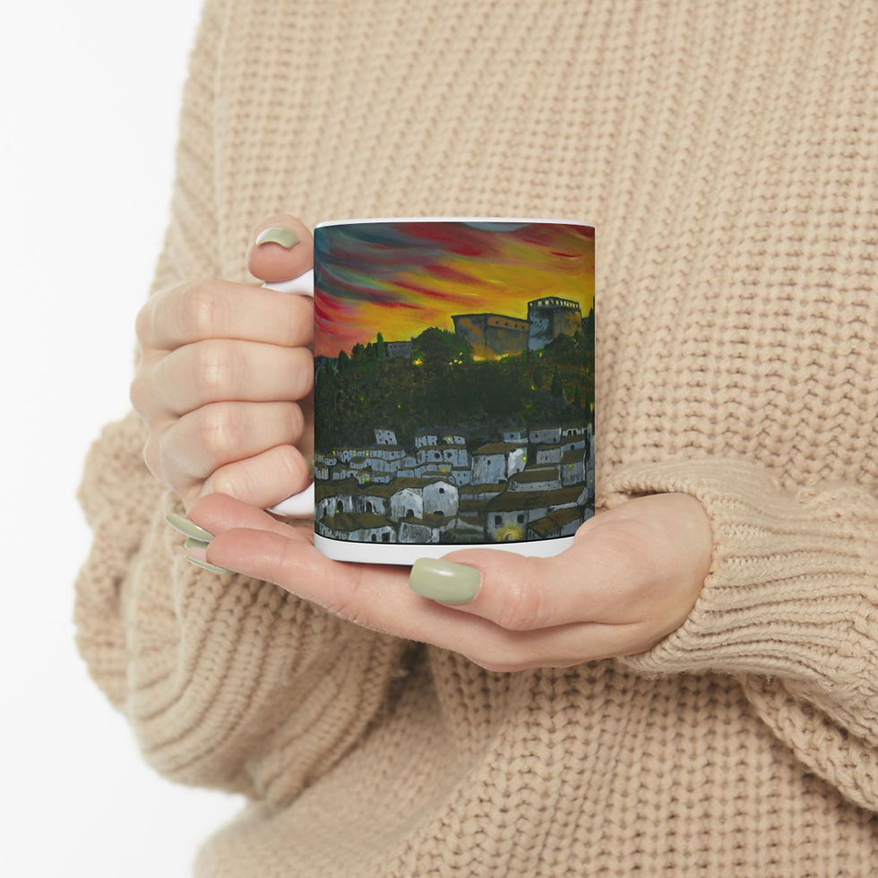 Thumbnail: Fire Over Monda Ceramic Mug