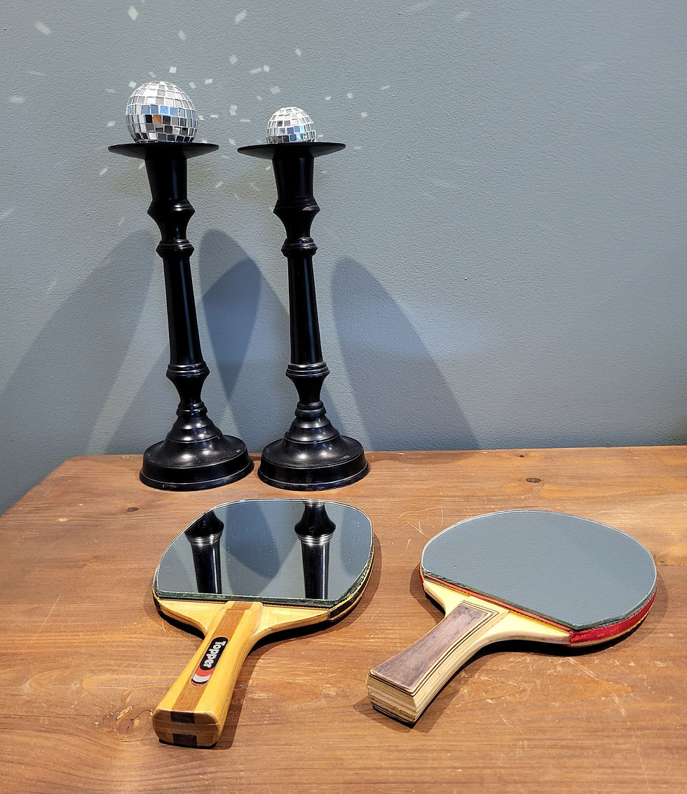 Raquette ping-pong miroir !