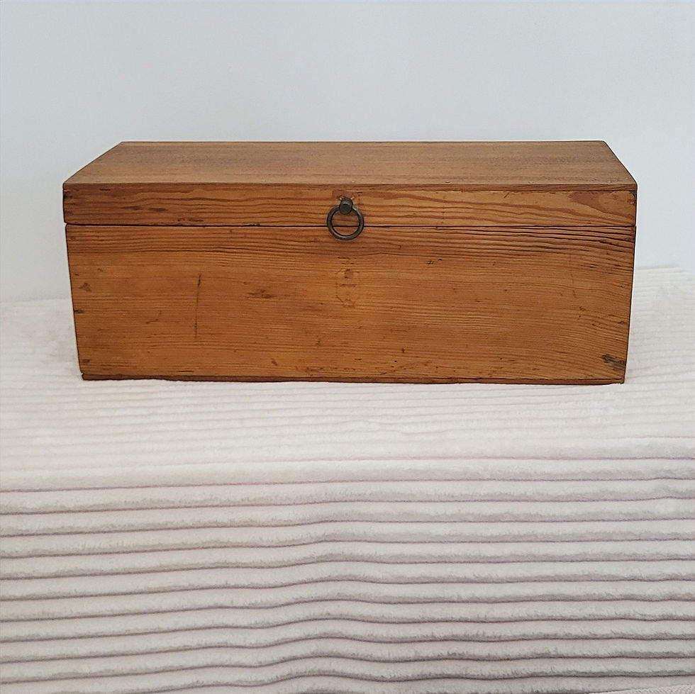 Boîte de rangement pin/chêne