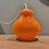 Miniature : Suspension opaline orange vintage