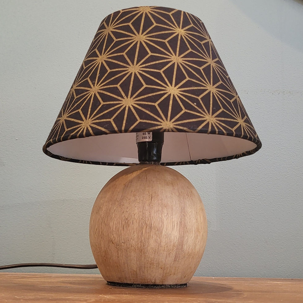 Miniature : Lampe noire étoilée