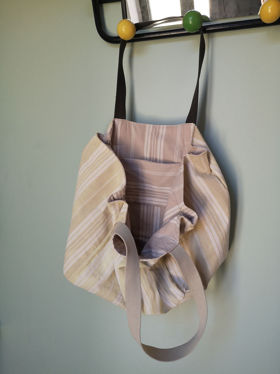 Miniature : Maxi sac cabas en toile de matelas