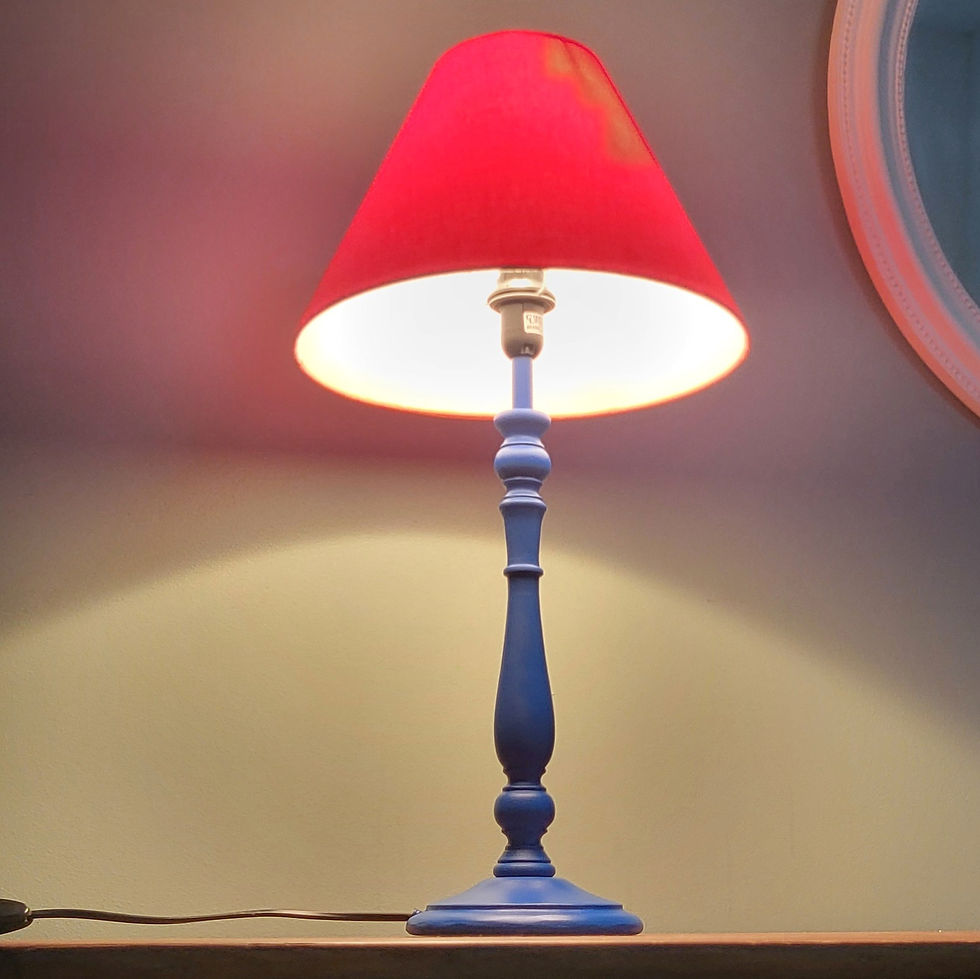 Miniature : Lampe bleue et orange