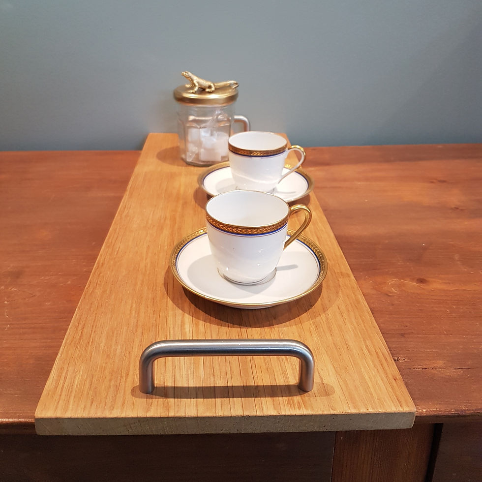 Miniature : Plateaux de service bois métal