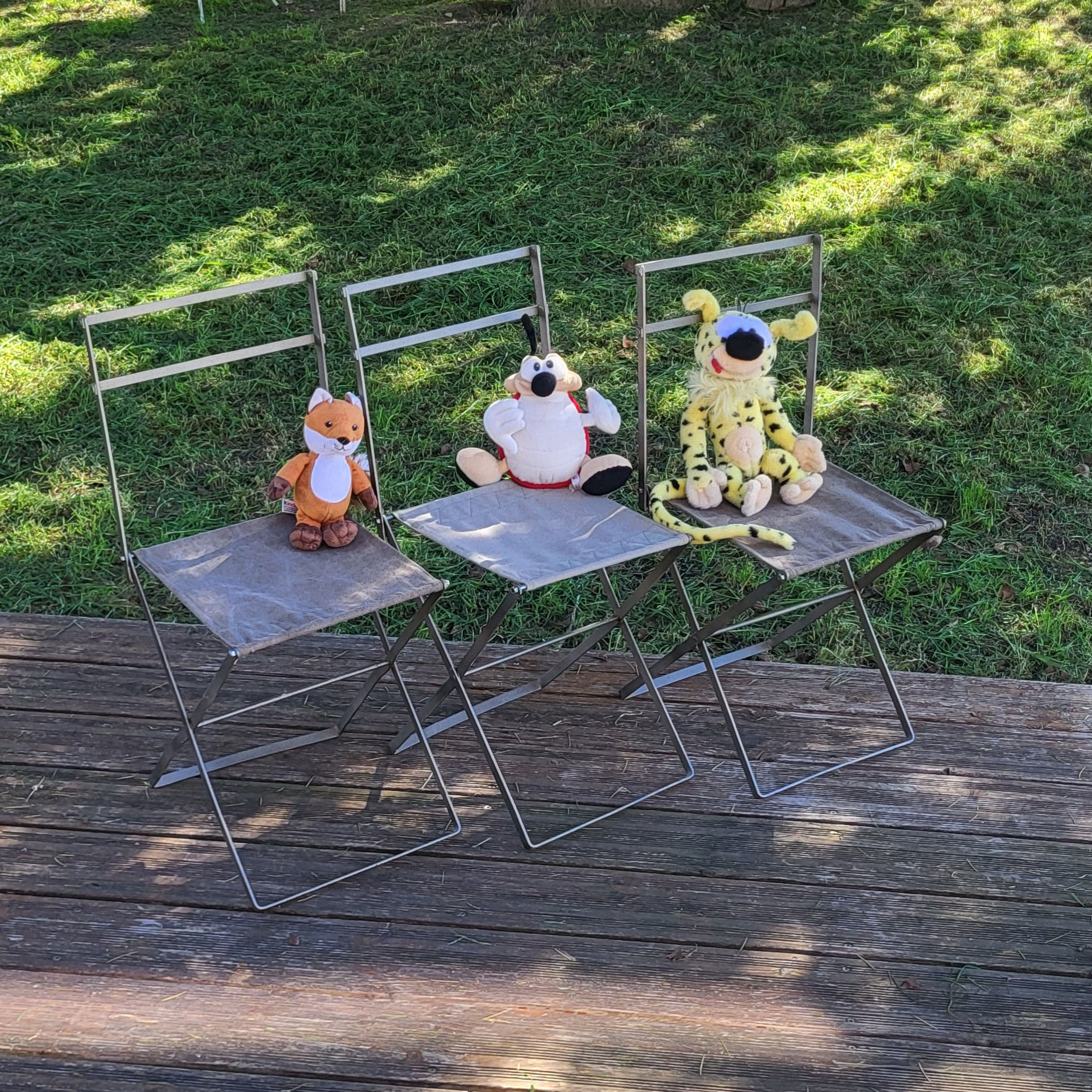 Trio chaises pliantes enfant