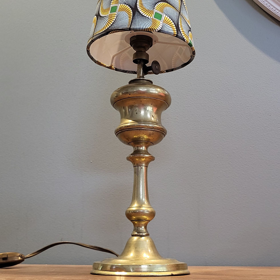 Miniature : Lampe haute laiton et wax