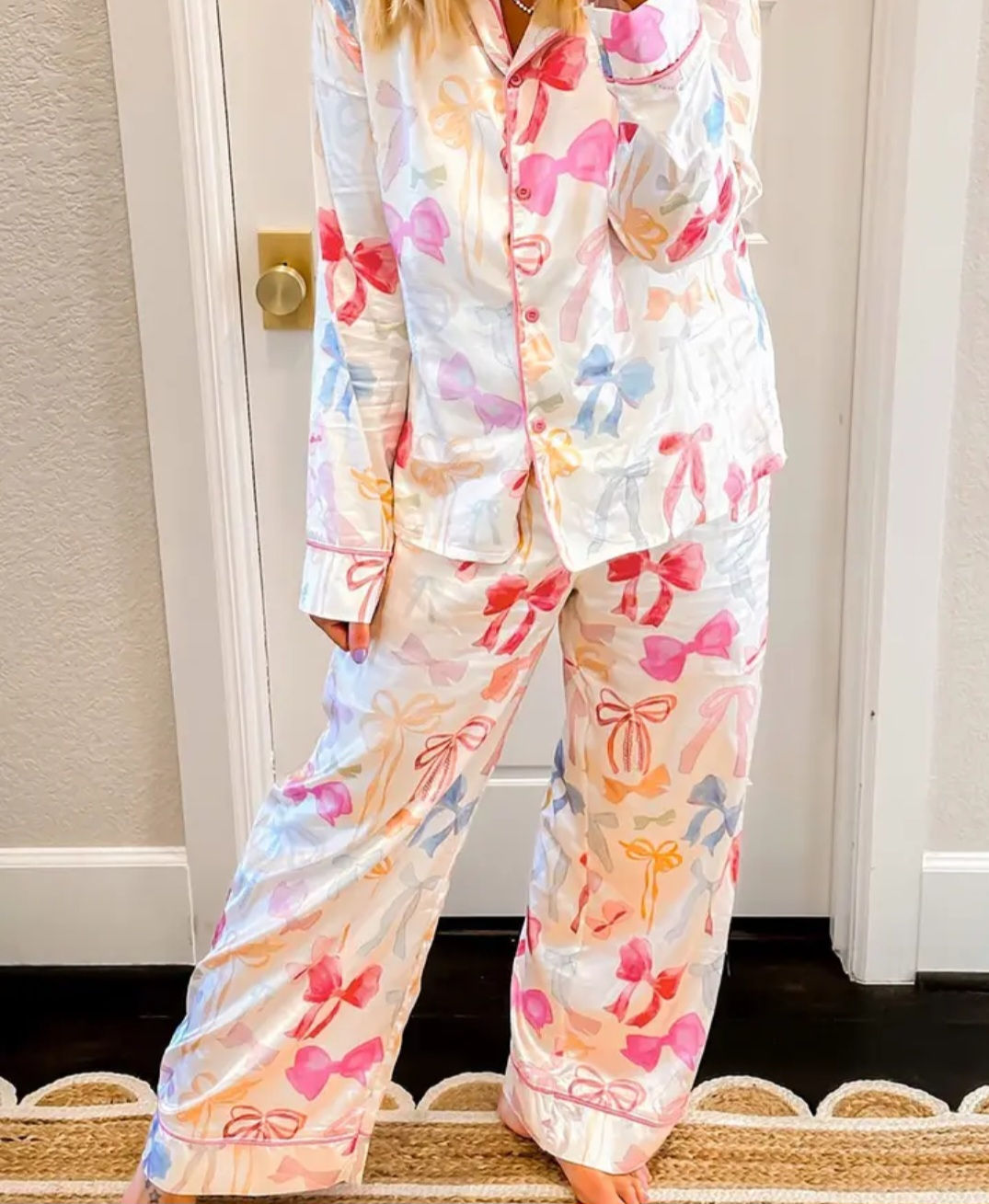 Annabelle Bow Print Pajama Set 🎀