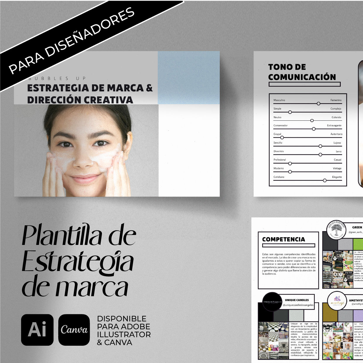 Plantilla de estrategia de marca