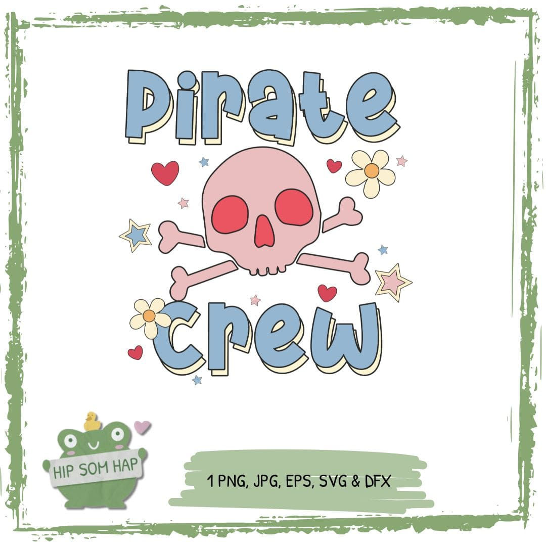 Piraten-Plottermotiv mit Totenkopf und Knochen