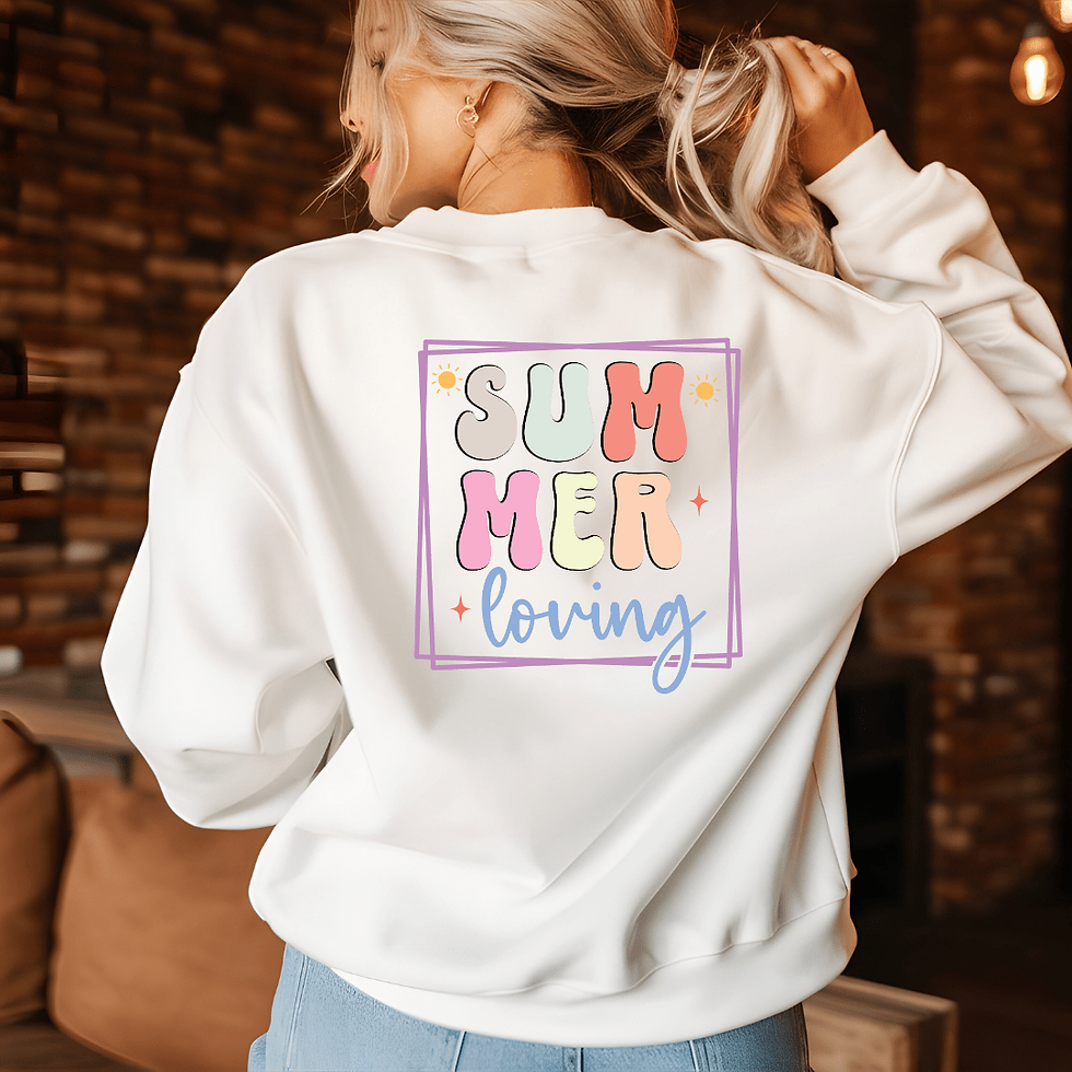 "Plotterdatei Summer Loving auf Hoodie – Stylische Sommermode selber machen"