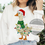Miniaturbild: Christmas Goose PNG design – festive goose clipart with lights and Santa hat for holiday crafts and small-business projects.