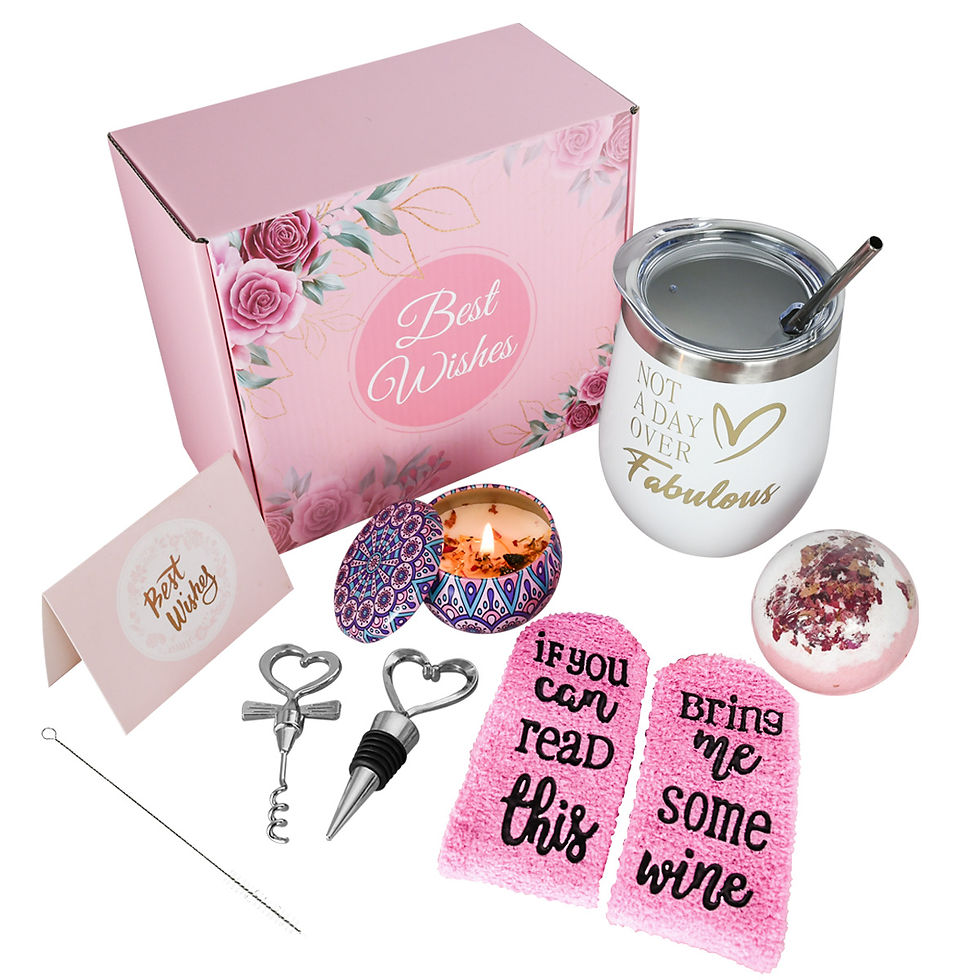 Thumbnail: 12 Oz Stainless Steel Insulated Wine Tumbler Gift Set for Women Mom Grandma