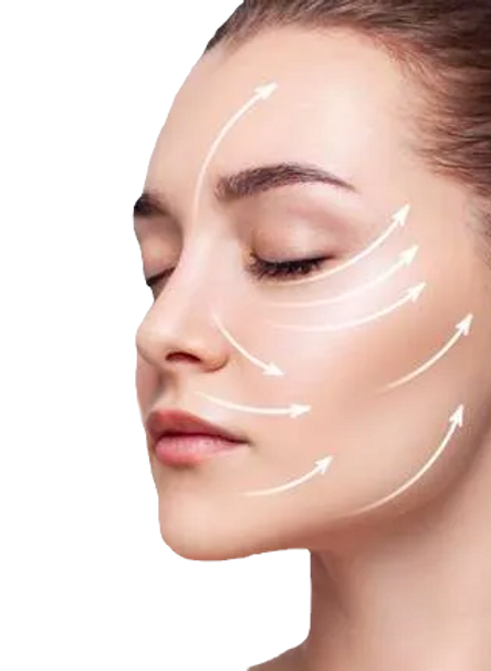 Visage de femme electrostimulation faciale