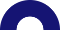Grafisches Element: dunkelblauer Halbkreis