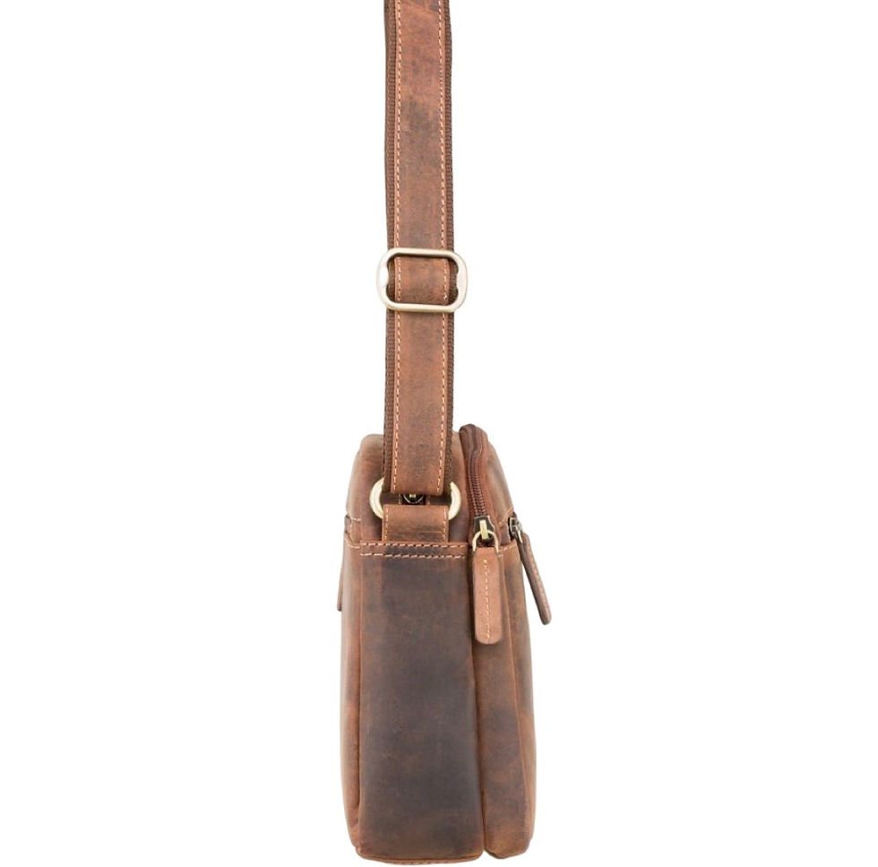 תמונה ממוזערת: תיק צד מעור לגבר VISCONTI crossbody S-8 Oil Tan