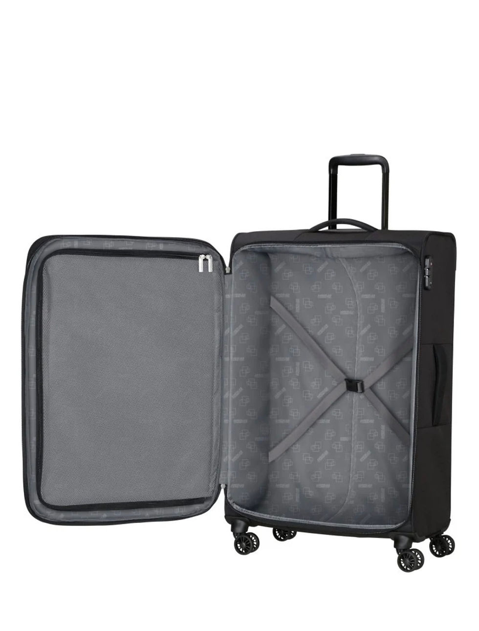 תמונה ממוזערת: American Tourister Nitestream 66cm מזוודה בינונית מבד מתרחבת 26"