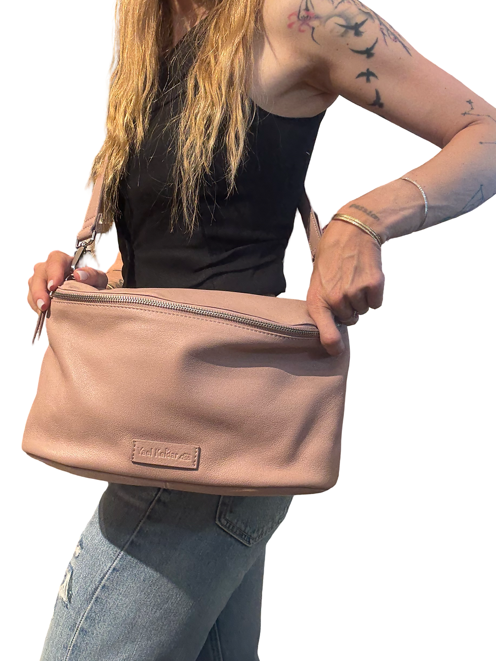 Thumbnail: תיק פאוץ׳|צד|כתף עור דגם DIB306 ניוד yael keidar 