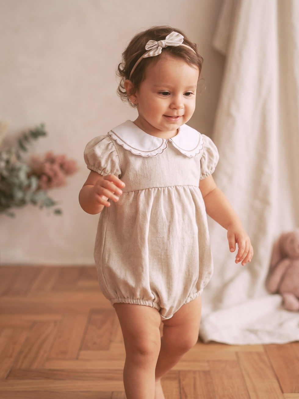 Romper Amélia bebê elegante da Minha Mamany
