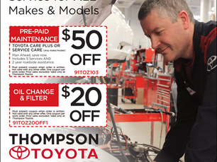 Thank You, Thompson Toyota!