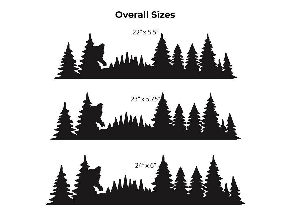 Thumbnail: Bigfoot Hiding in the Woods Decal
