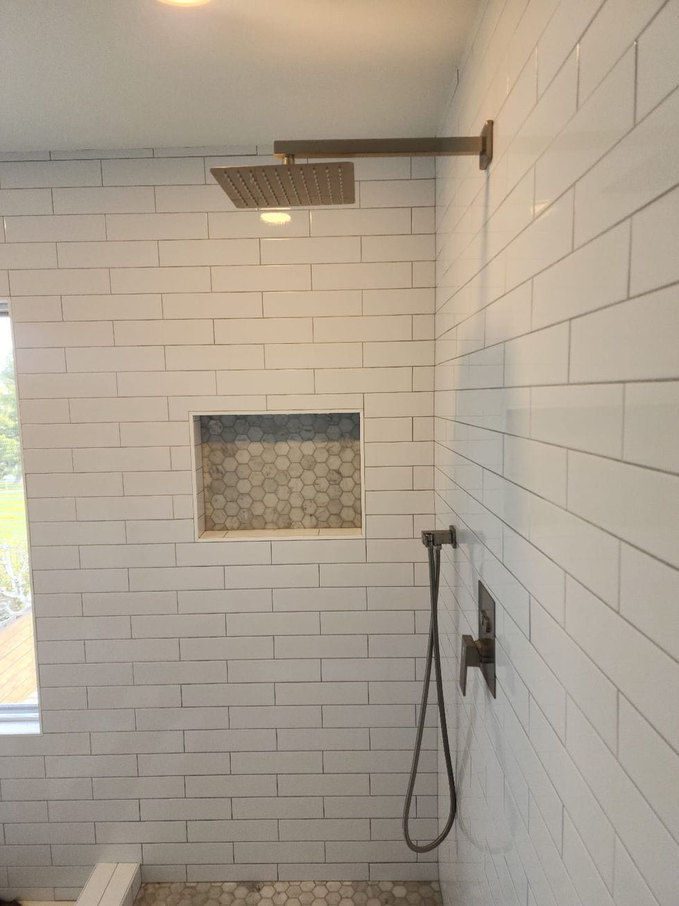 Custom bathroom vanity installation by Modern Renovations.