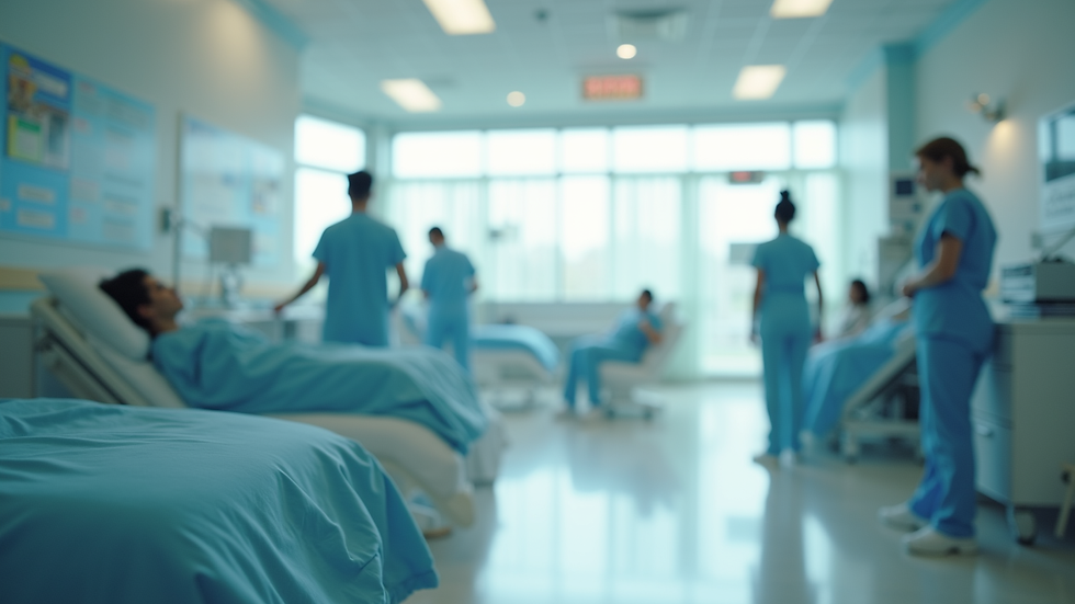 Close-up view of a serene healthcare environment