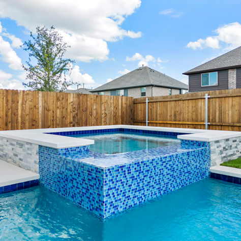 Custom Pool Adjoining Spa