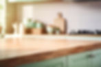 Close Up of Butcher Block Countertops